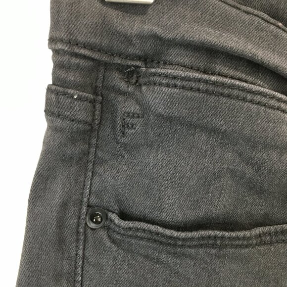FRAME Denim 5Pocket Logo Hardware Quinn Le High Rise Waist Fray Hem Skinny Jeans - Picture 11 of 11